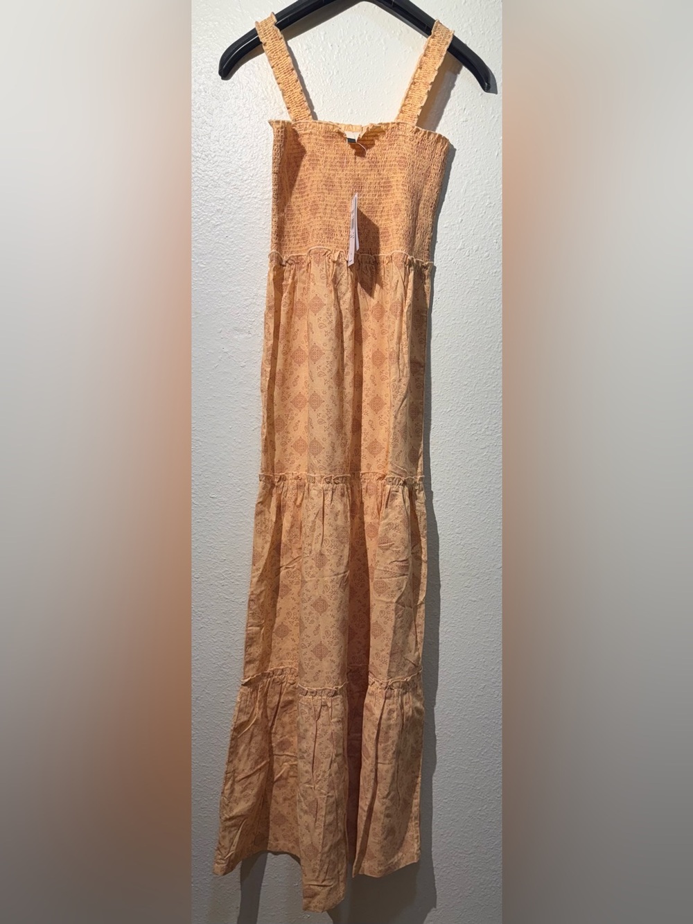Roxy Peach Printed Maxi Dress